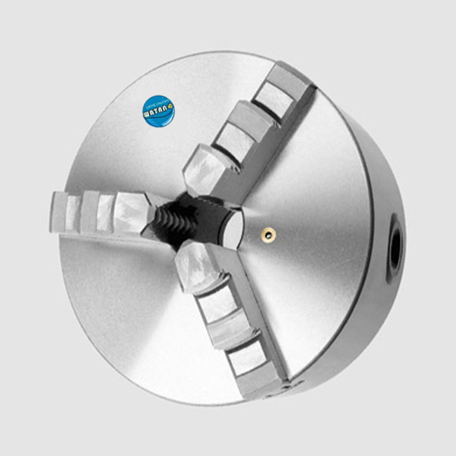 K11 Series 3-Jaw Self-Centering Chucks Plain Back, Two Sets of Hard Solid Jaws