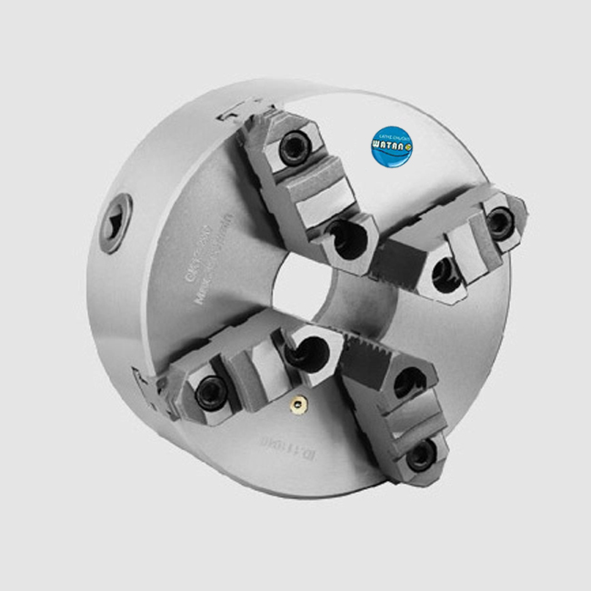 GK12 series DIN 6350 Steel Body 4-Jaw Self-Centering Chucks , DIN 6350 Steel Body , Top Accuracy & Quality