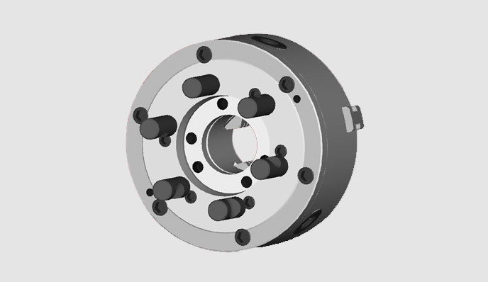 K11/D Series Type D , Direct Mount , Mounting With Studs and Camlocks 3-Jaw Self-Centering Chucks