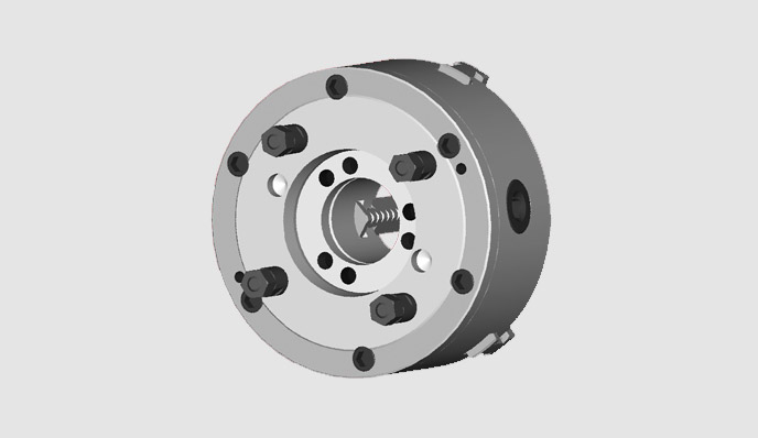 K11/C Series Type C , Direct Mount , Mounting With Studs and Locknuts 3-Jaw Self-Centering Chucks