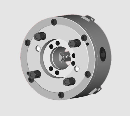 K12/C Series Type C , Direct Mount , Mounting With Studs and Locknuts 4-Jaw Self-Centering Chucks